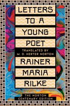 Boekkaft 'Letters to a Young Poet' met kleurrijke, abstracte achtergrond en tekst.