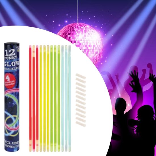 12 Glow in the Dark Funny Glow Sticks