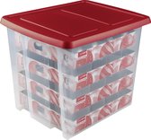 Sunware Q-line Box 45L - transparent / rouge