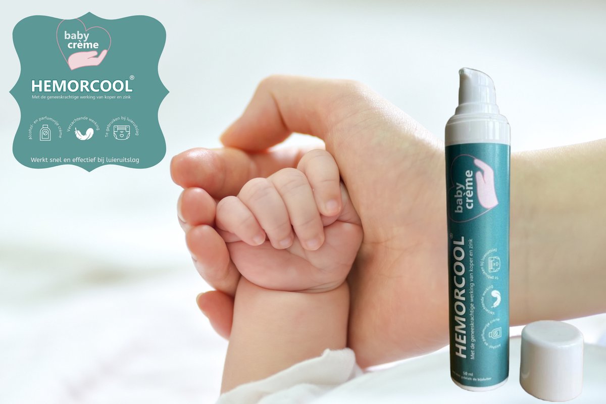 Goedkoopste Hemorcool® - Luieruitslag zalf - Crème baby - Luieruitslag schimmel - Open wondjes - Rode Billen - Pijnlijke billetjes - Luieruitslag blaasjes - Luieruitslag tandjes - Luieruitslag behandelen - Met de geneeskrachtige werking van Koper en Zink