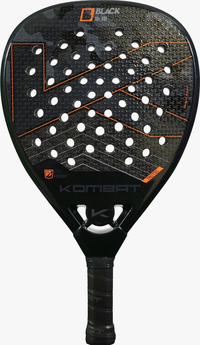 Kombat Padel - Padelracket Kombat Black MKIII - 3D carbon (diamant) - 2025 - aanvallend spel