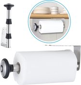 Bol.com Rilenta® Keukenrolhouder Hangend - Staand- Rollenhouder RVS Zelfklevend - 32 cm - Keukenrol - Keukenpapier Standaard - H... aanbieding
