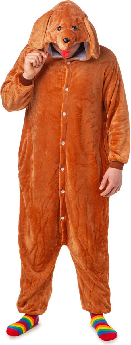 Honden onesie - Dieren onesie - Verkleedkleding - Bef tekkel - Maat XL/XXL — afbeelding 3
