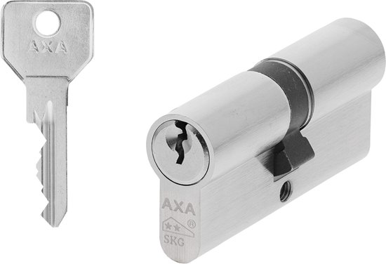 AXA Veiligheidscilinder - Cilinderslot - incl. 3 sleutels - SKG2 - Vernikkeld - 35/35 mm