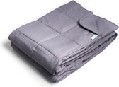 Verzwaringsdeken 7 kg - Weighted Blanket - Zwaarte - Verzwaarde Deken - 4 Seizoens - Grijs - Vivid Green