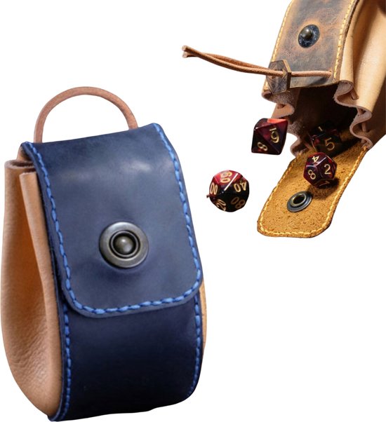 Cusdie Fluwelen dobbelstenen zakken met hoge capaciteit 200 dobbelstenen houder voor DND RPG game dobbelstenen collectie (blauw cyaan