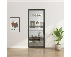 Stalen taatsdeur - helder glas - 211,5 x 83,0 - 6 vlaks