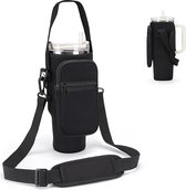 Suprbee Draagtas Voor Stanley Cup 40oz – Neopreen, Met Rietje, Lekvrije Doppen En Verstelbare Schouderriem. Inclusief Ritsvakken Voor Telefoon En Pasjes! 3 miniatura