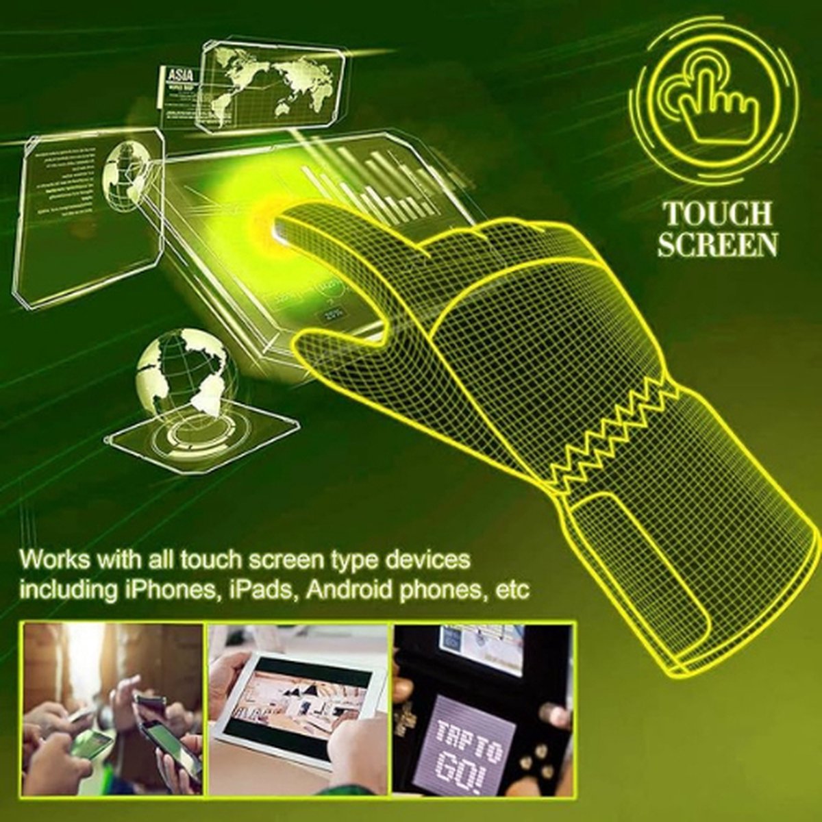 Verwarmde handschoenen | Elektrisch design | Comfortabele warmte
