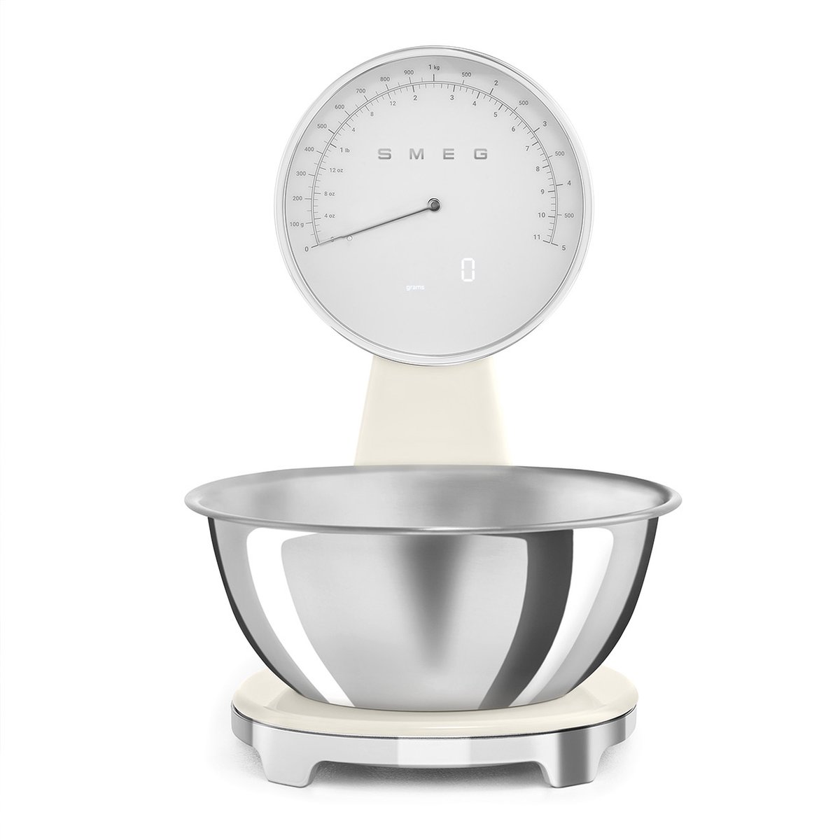 SMEG KSF01CRWW - Weegschaal - Analoog en digitaal - Crème