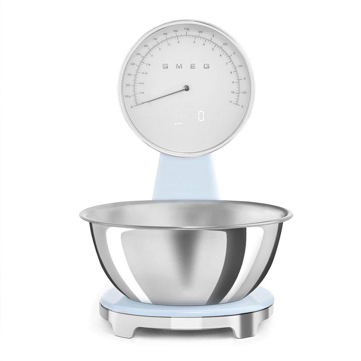 SMEG KSF01PBWW - Weegschaal - Analoog en digitaal - Pastelblauw