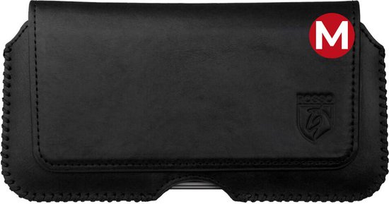 Rosso Deluxe Case Case Case avec boucle de ceinture en cuir véritable noir