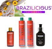 BraziliCious Australian Mango Keratin & Mango Therapy Après-shampooing & Mango Therapy Shampooing & Morfos Keratin Oil