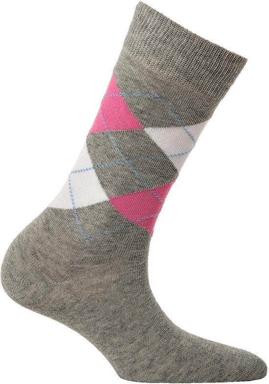 Burlington Everyday 2-Pack gedessineerd katoen multipack sokken dames grijs - maat 36-41
