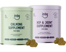 Anti-Stress + Gewrichten - 2 potten - hondensupplementen hypoallergeen - reduceert stress & angst - ondersteunt gewrichten - 100% natuurlijke ingrediënten