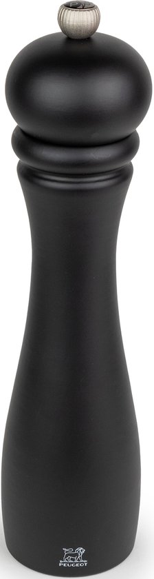 Peugeot Checkmate - Moulin à poivre - 25 cm - Noir mat - Bois