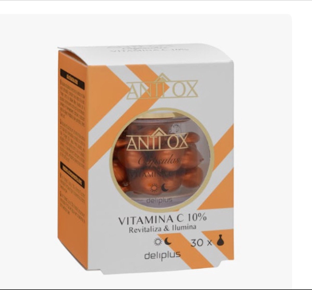 Goedkoopste Anti Ox Vitamine C Capsules 30 x 0,50 ml 10 Deliplus revitaliseerd Verhelderend Concentraat Antioxidant Gezichtsverzorging