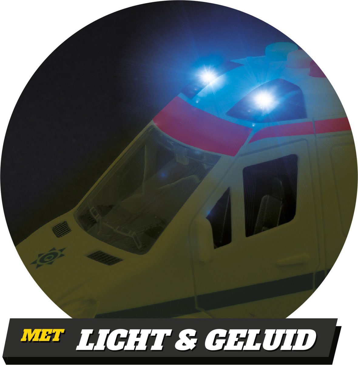 Toi-Toys Ambulance - speelgoed auto - frictie - licht en geluid - speelgoed — afbeelding 3