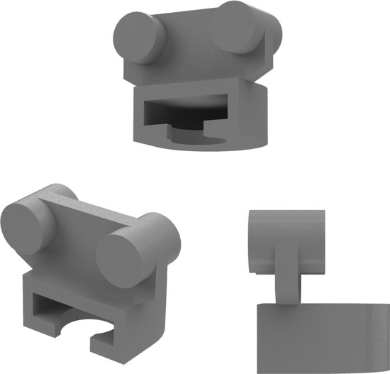 Paneelwagen 60cm für 4mm IKEA-Schienen Aluminium weiß