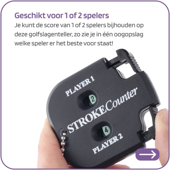 Golf Accessoires - Golfballen Golf Slagenteller - Scoreteller Golf van Relaxdays — afbeelding 4