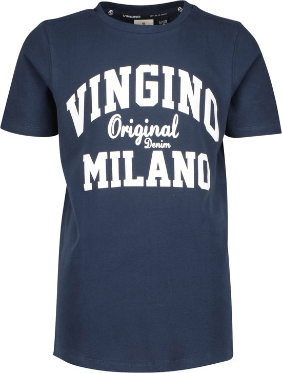Vingino T-Shirt Basic-Tee Size 12 in Color Web Blue, Blu, Anni Bambini