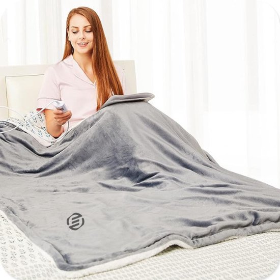 Qieryun Elektrische elektrische deken, verwarmingsdeken, 10 verwarmingsniveaus en 8 uur automatische uitschakeling, comfortabele en zachte sherpa-deken (grijs, Twin Qieryun Elektrische elektrische deken, verwarmingsdeken, 10 verwarmingsniveaus en 8 uur automatische uitschakeling, comfortabele en zachte sherpa-deken (grijs, Twin