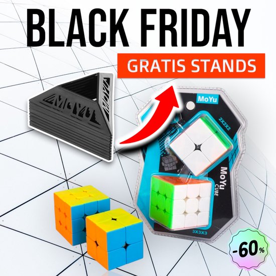 Speed Cube Stand Speed Cube Set MoYu - 2x2, 3x3 - 2x Gratis Cube Stands | Games | bol