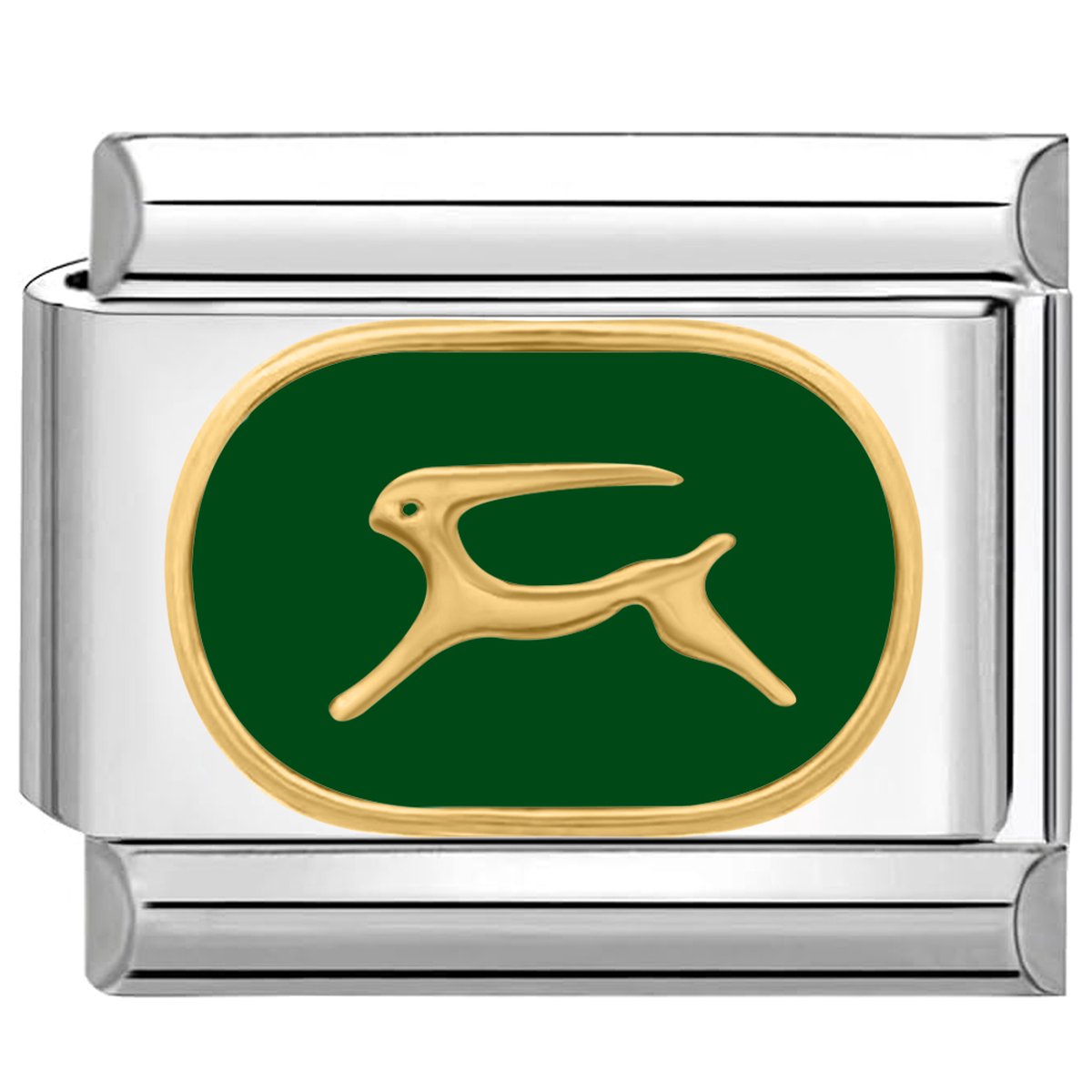 Quiges - Schakel - Bedel - 9mm - charms - Horoscoop Steenbok - Geschikt voor - armband - Schakelarmband - italy bedels armband