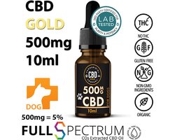 CBD [500mg] - Grote Hond | Pijn - Angst - Stress - Ontstekingsremmend - Bevordert eetlust en beweeglijkheid. Bevat géén THC!