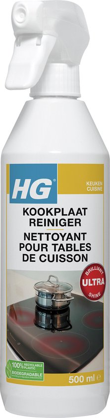 HG Kookplaat Reiniger Nettoyant Pour Tables De Cuisson. Briljant Ultra Shine. 500 ml.