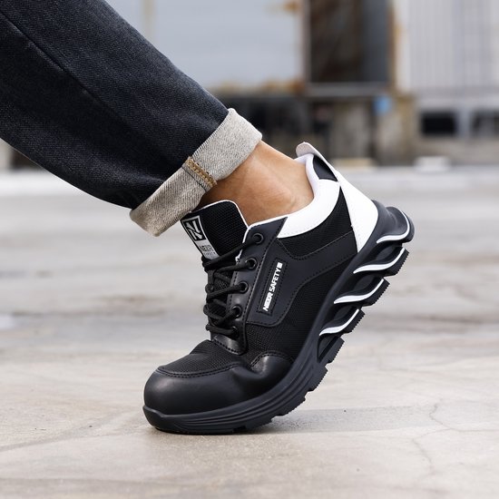Chaussures de travail de Safety Nezr® pour femmes et hommes - Chaussures de sécurité - Imperméables/légères/élégantes/mode - Classe de sécurité S1P - Taille 38