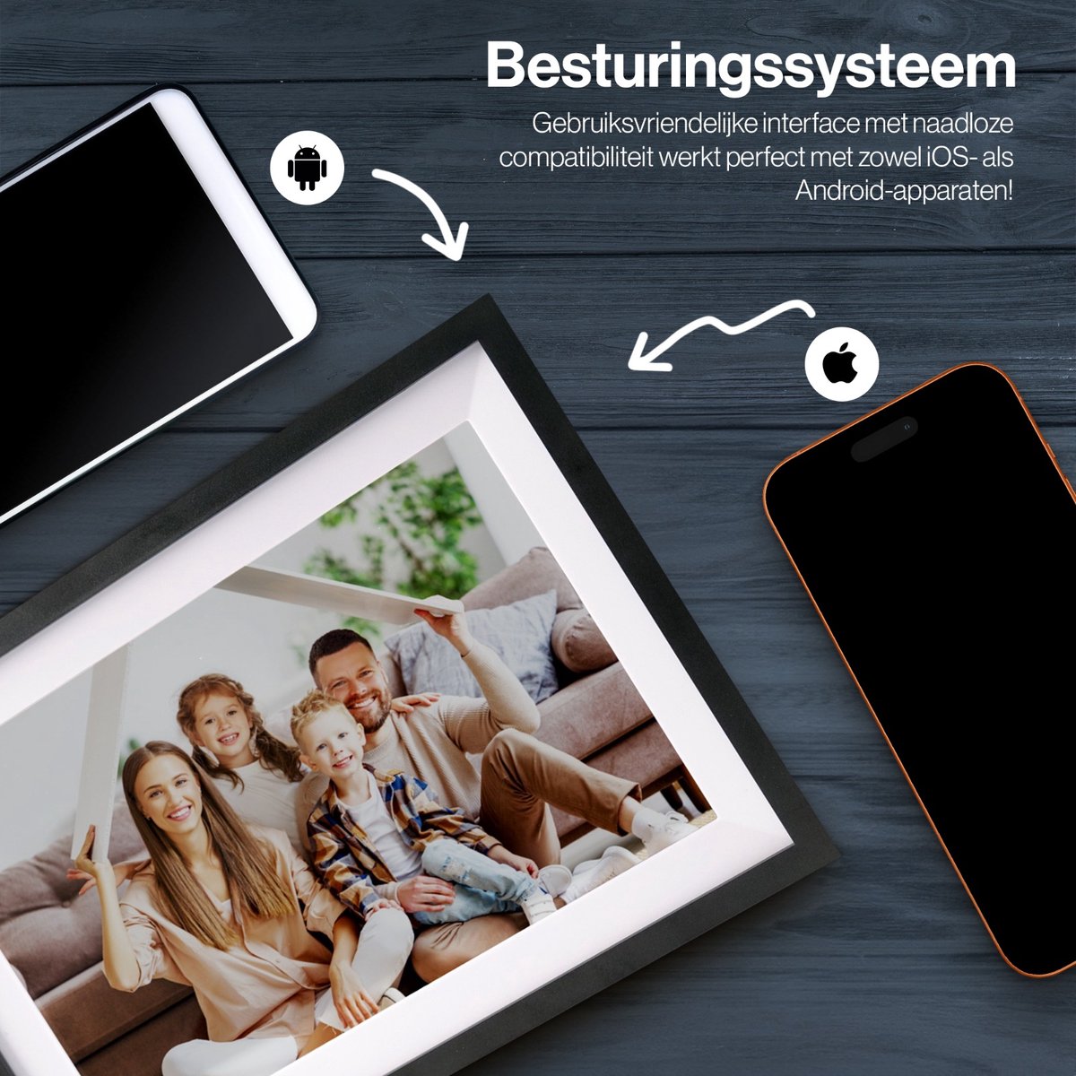 CoolFule Digitale Fotolijst - 10.1 Inch - WiFi - 16GB Opslag thumbnail 4