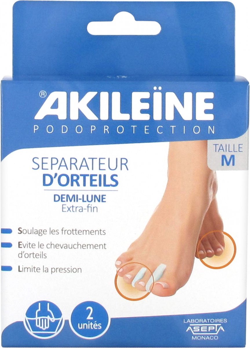 Akileine Voetbeschermer Toe Separator 2 Separators - Maat : M