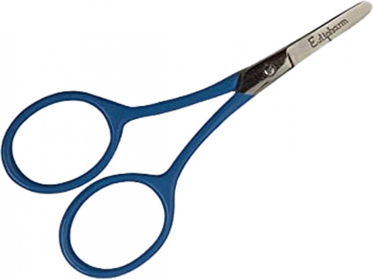 Estipharm Babyschaar Rechte Bladen Ronde Punten (Kleur : Blauw)