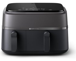 Airfryer met Twee Baklades - Gezond Snel en Veelzijdig Koken 9 Liter Inhoud Touchscreen 2 Lades NA350/00