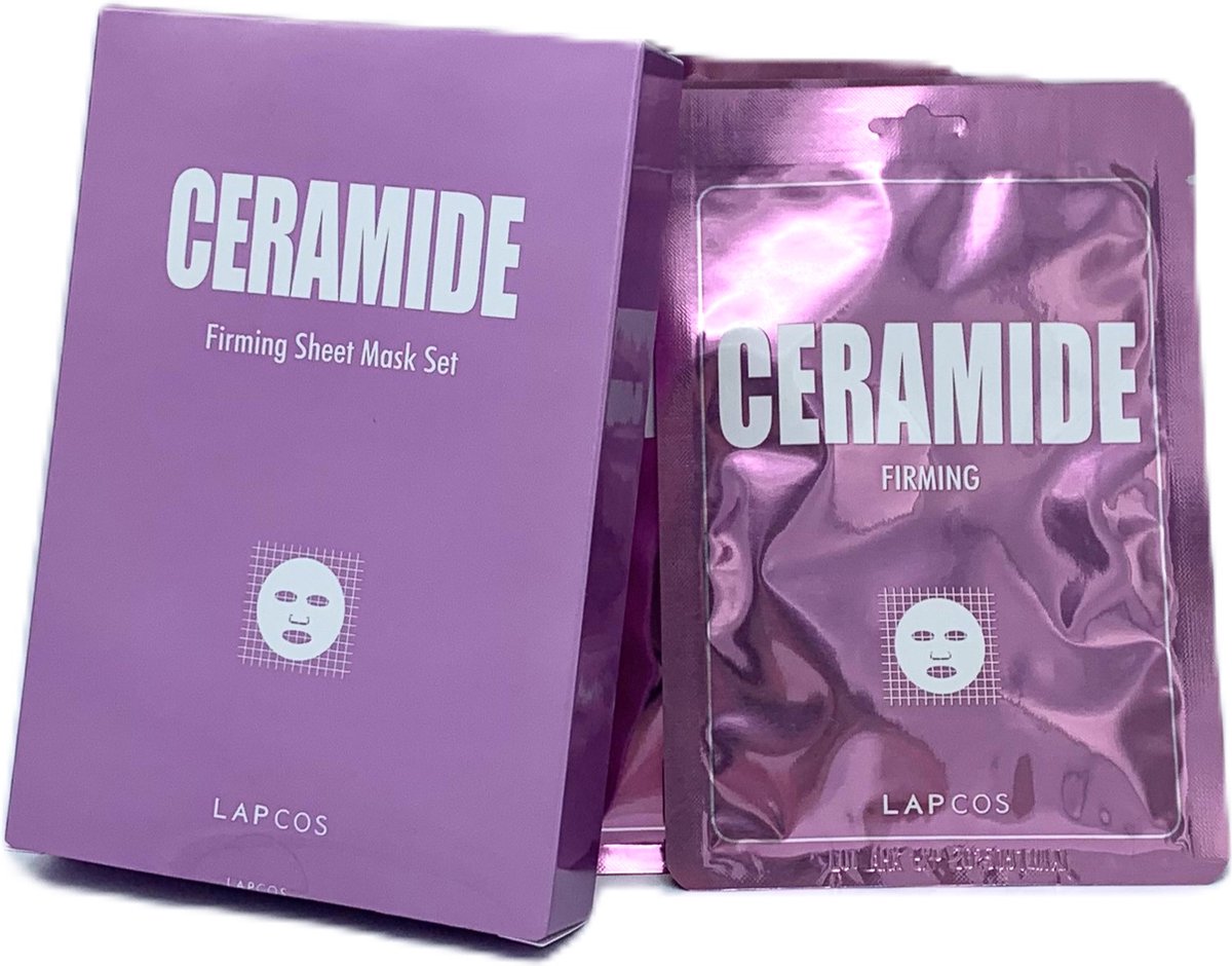 Goedkoopste Lapcos Ceramide Tissuemasker – 5 Stuks – Herstellend Gezichtsmasker – Versterkt de Huidbarrière – Voor Gevoelige en Droge Huid – K-Beauty Skincare | Beautymaskers.nl