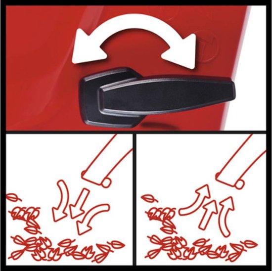 Einhell Elektrische Bladblazer/-zuiger GC-EL 3024 E - 3000 W - Blaas-/zuigfunctie - 40 L opvangzak - Blaassnelheid: 240 km/u - Hakselfunctie: 10:1