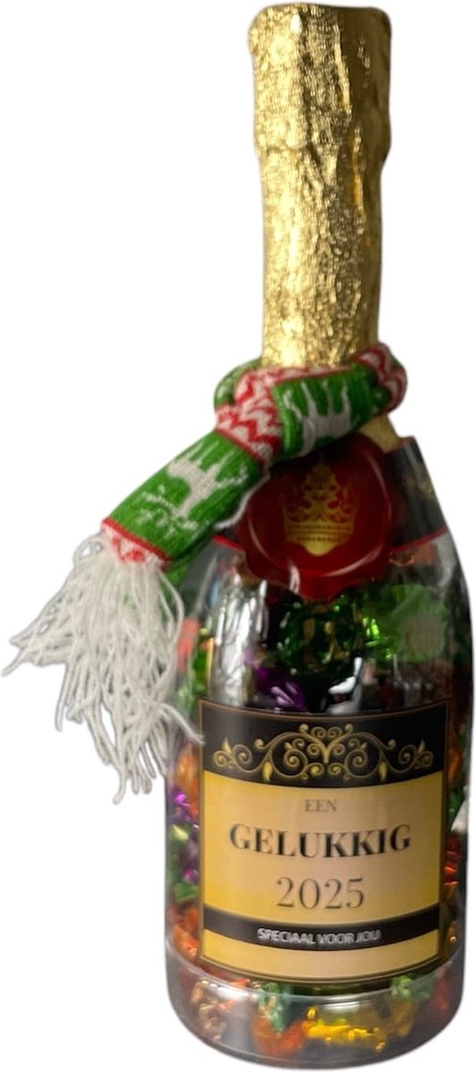 Chocolade - Toffees - Champagnefles - Gelukkig 2026 - Speciaal voor jou - Cadeauverpakking
