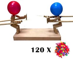 Ballon Duel Spel - 120 Ballonnen - Prik - Game - Schermen - Gevecht