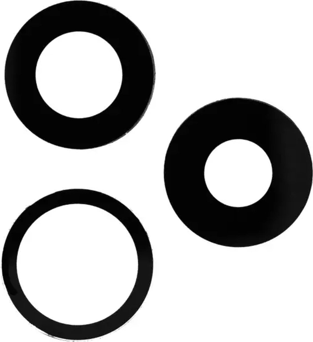 Lensglazenset Geschikt Voor Achtercamera iPhone 15 Pro - 3 Stuks - Inclusief Plakstrips