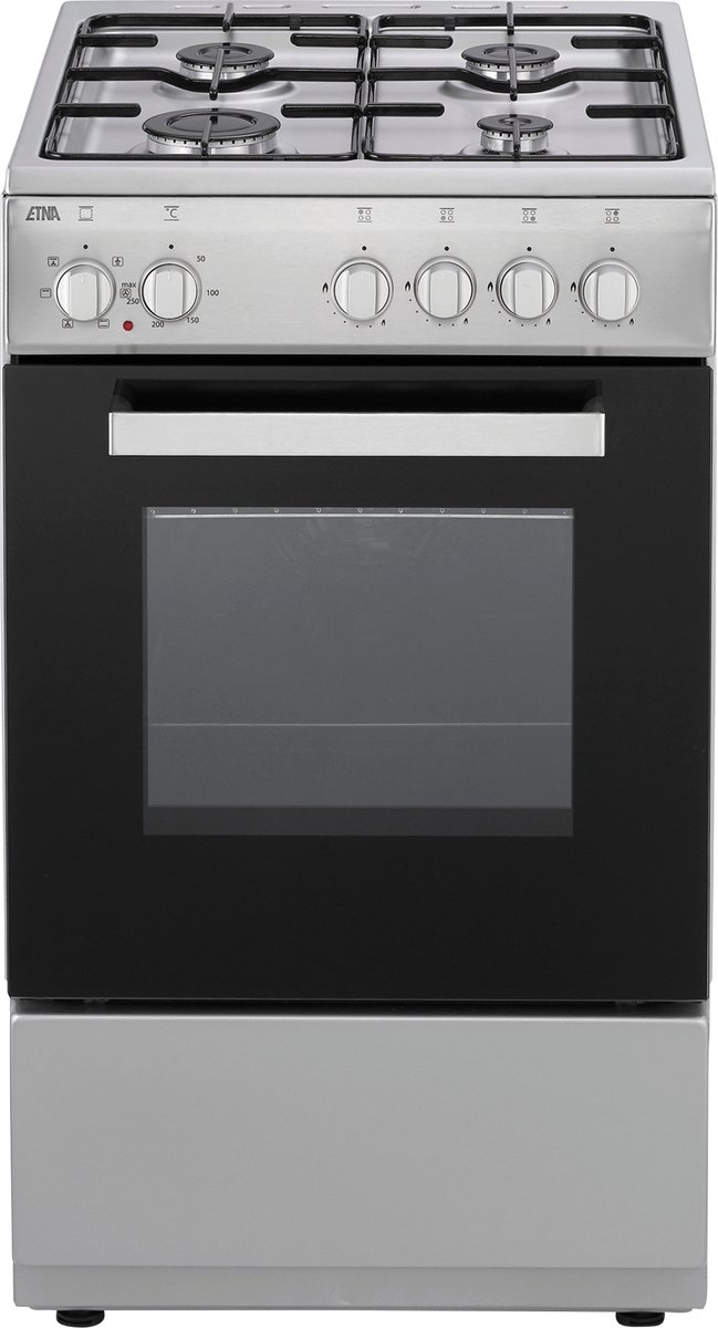 Bol.com ETNA FGV350RVS - Gas/elektro fornuis - 50 cm - RVS - 50 liter aanbieding