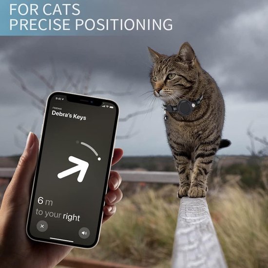 CatTrack™ | Premium Kattenhalsband voor AirTag Locatie Tracking