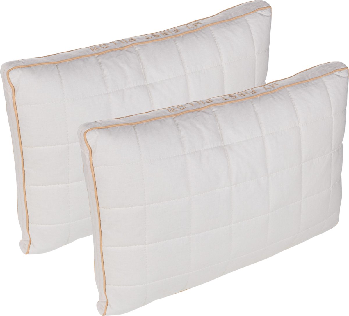 Vitapur Peuter Hoofdkussen 2 stuks - Kinder Hoofdkussen - My First Pillow - Hoofdkussen Peuter - Verstelbaar Kussen vanaf 1 jaar - Organisch Katoen - Kinderkussen 40x60 cm - 2 stuks