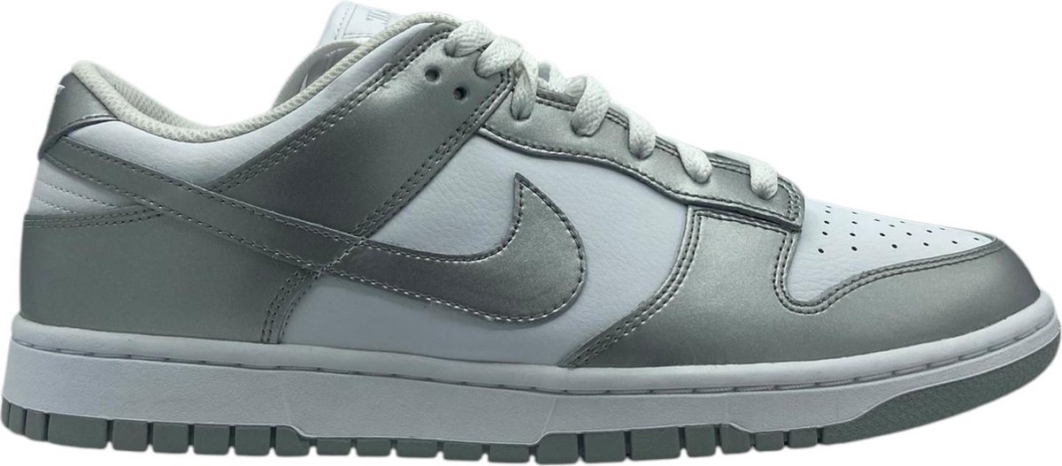 Nike Dunk Low Zilver Wit Sneakers Unisex