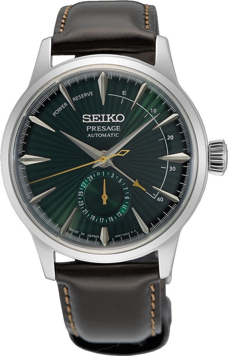 Seiko Cocktail Time SSA459J1 Midnight Mockingbird Herenhorloge Groen 40,5mm