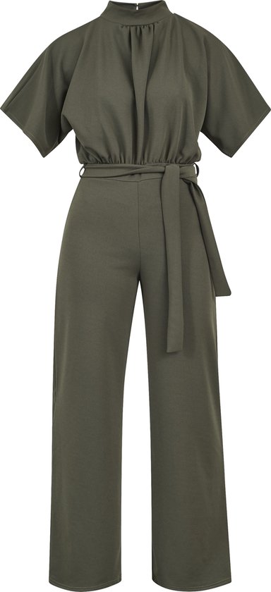 SISTERS POINT Girl-ju - Dames Jumpsuit - Khaki Green - Maat L