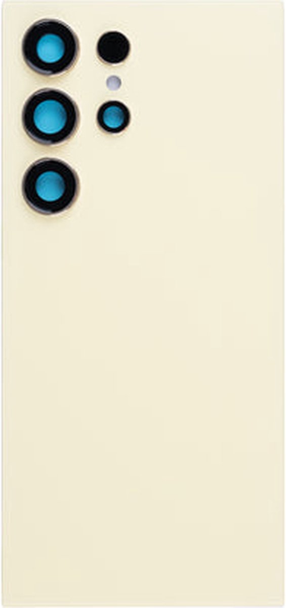 Back Cover Geschikt Voor Samsung Galaxy S24 Ultra S928B - Titanium Yellow - Inclusief Lens