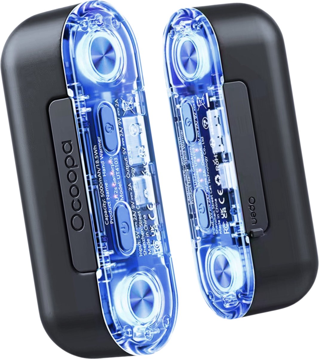Goedkoopste Elektrische Handwarmer OCOOPA® UT2s PRO (40-55 C°) & Powerbank -18W Fast Charge - Tot (2 8) Uur Warmte - 2-delig Magnetisch Ontwerp - 2in1 Powerbank (2 5000 mAh) - Handwarmers Oplaadbaar