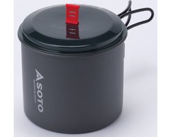 SOTO New River Pot 1000 ml – Lichtgewicht Camping Pan met Deksel – 141 g – Aluminium Kookpan voor Backpacking