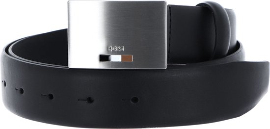 BOSS Cuir Ceinture Strom Icon En Sz35 Leather Belt W110 Black Noir